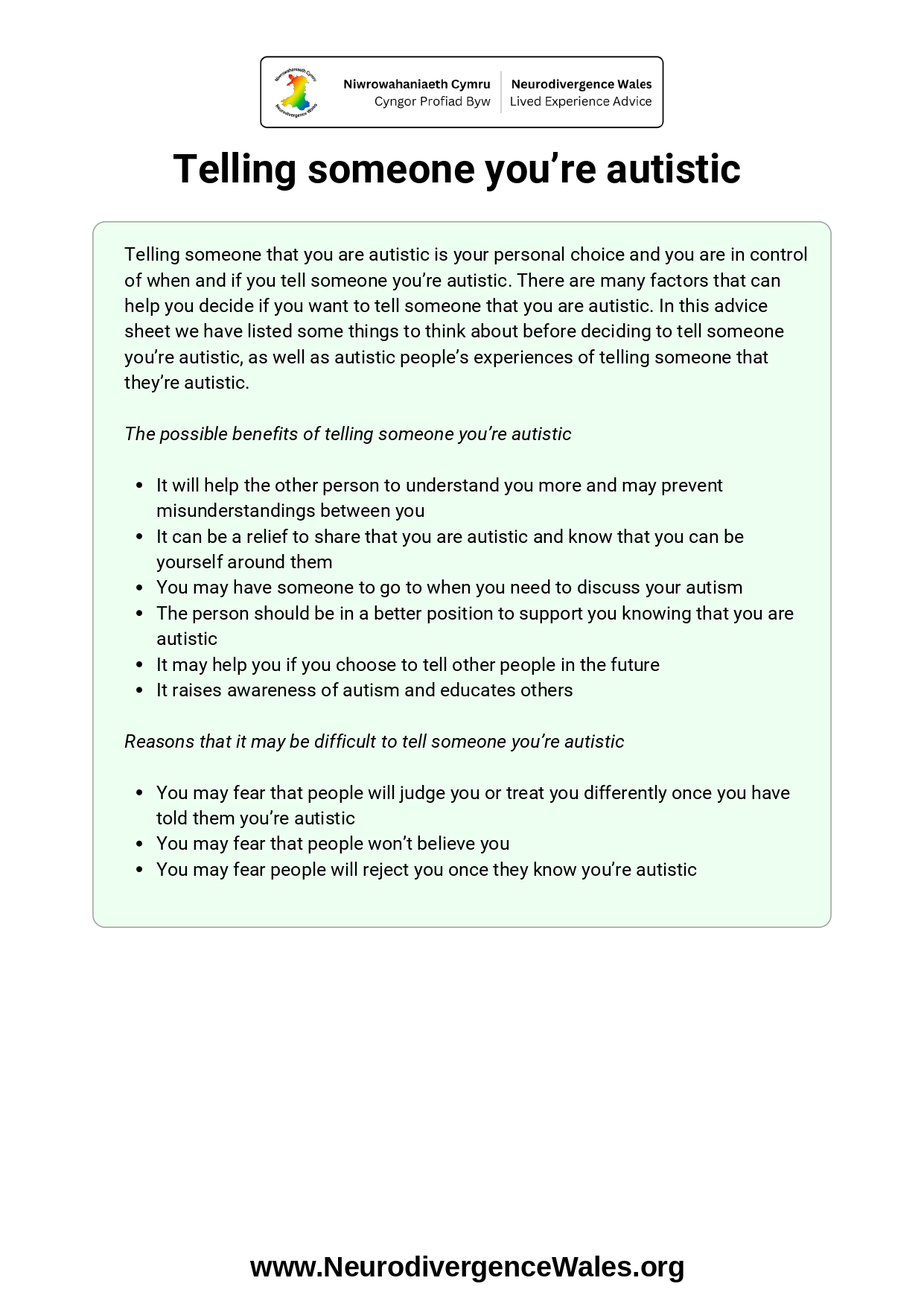 Autism Advice Sheet - Disclosing (ENG) (updated)_page-0001